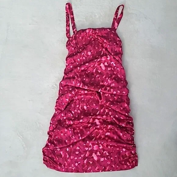 Lioness | Dresses | Lioness Womens Medium Ruched Dress Pink Animal Print Sweetheart Straps Romantic | Poshmark Lioness | Dresses | Lioness Womens Medium Ruched Dress Pink Animal Print Sweetheart Straps Romantic | Poshmark